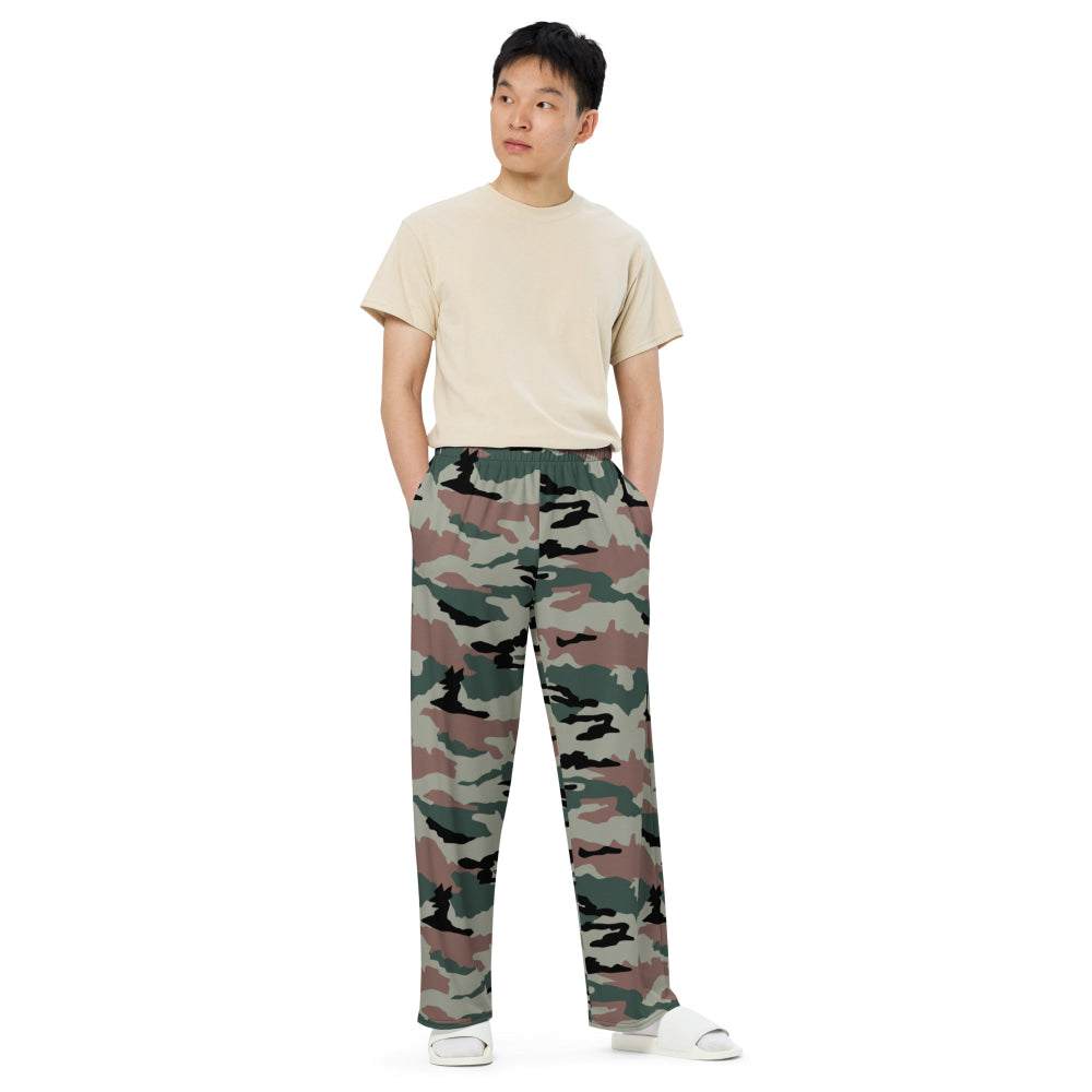 Indian PC DPM CAMO unisex wide-leg pants - Unisex Wide-Leg Pants