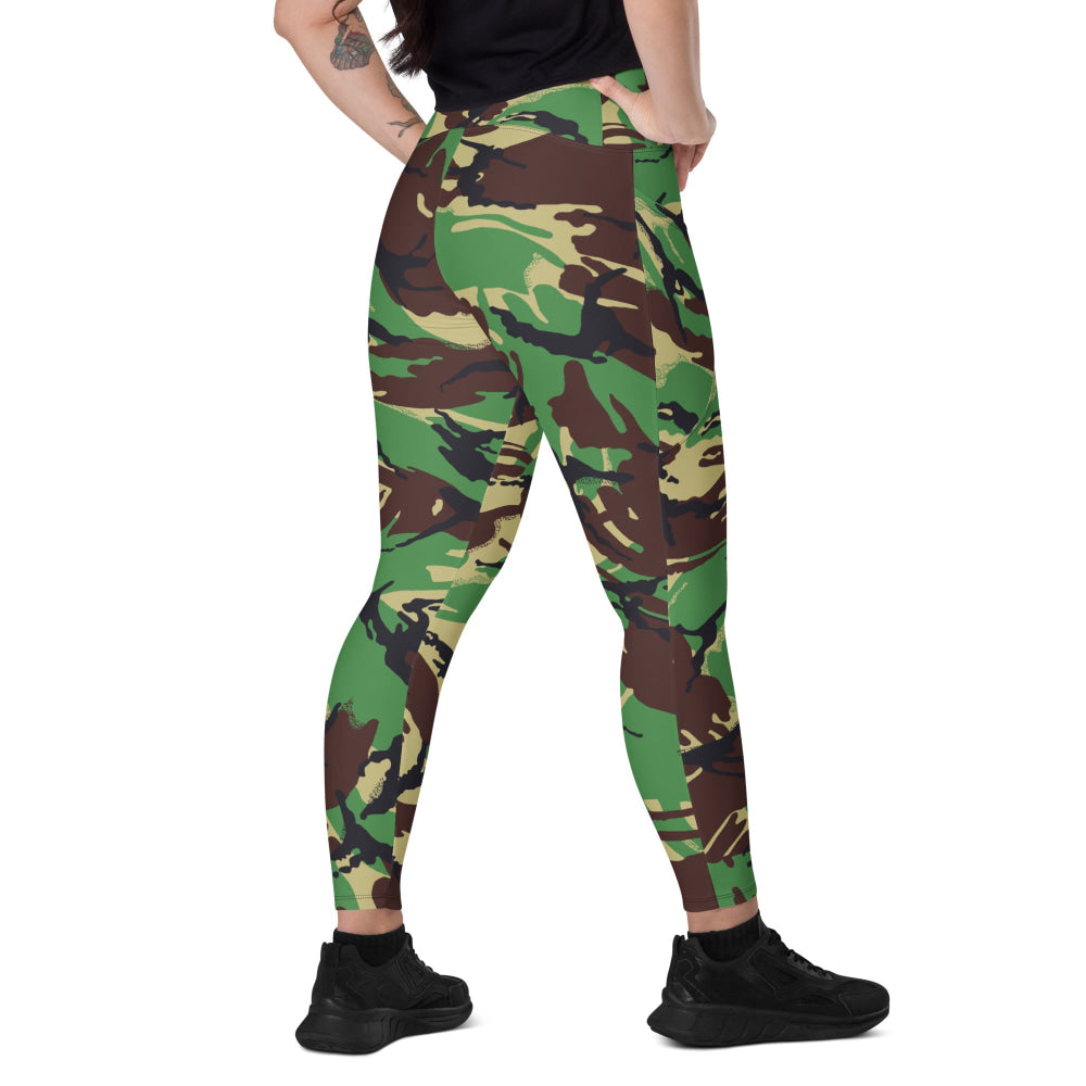 Indonesian DPM TNI-AD CAMO Leggings with pockets - 2XS - Womens With Pockets