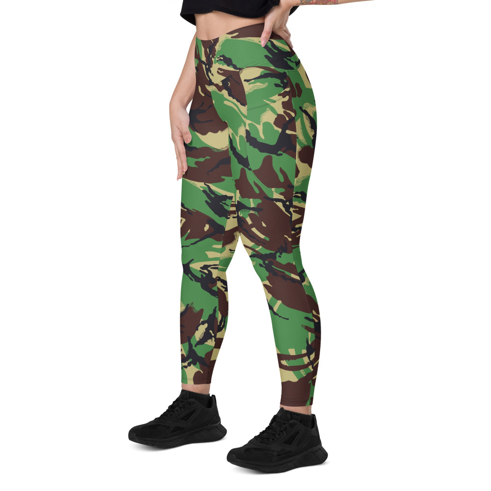 Indonesian DPM TNI-AD CAMO Leggings with pockets - Womens With Pockets