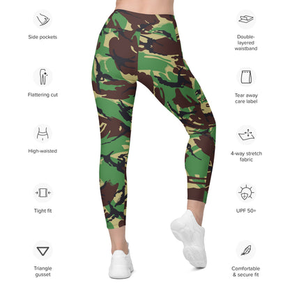 Indonesian DPM TNI-AD CAMO Leggings with pockets - Womens With Pockets