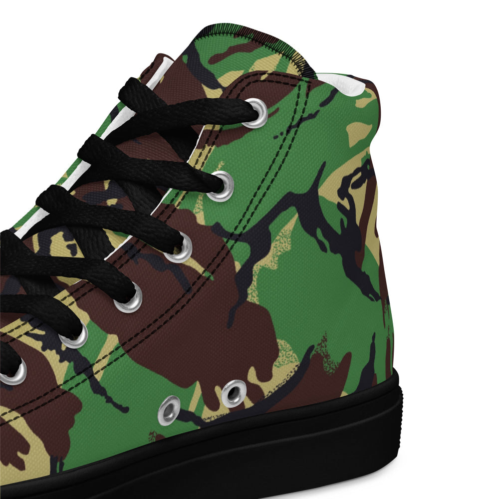 Indonesian DPM TNI-AD CAMO Men’s high top canvas shoes - Mens High Top Canvas Shoes