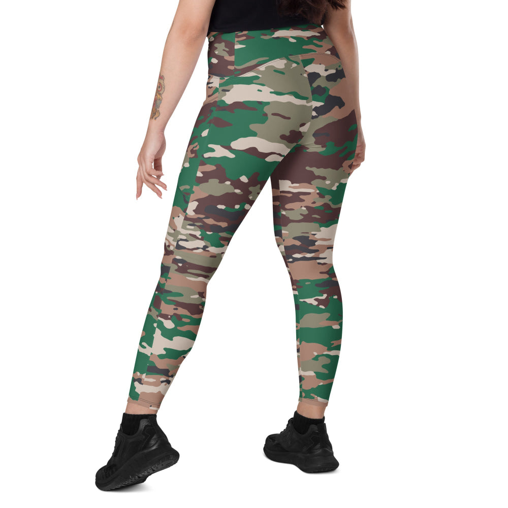 Indonesian INDOCAM Multi CAMO Leggings with pockets - Womens With Pockets