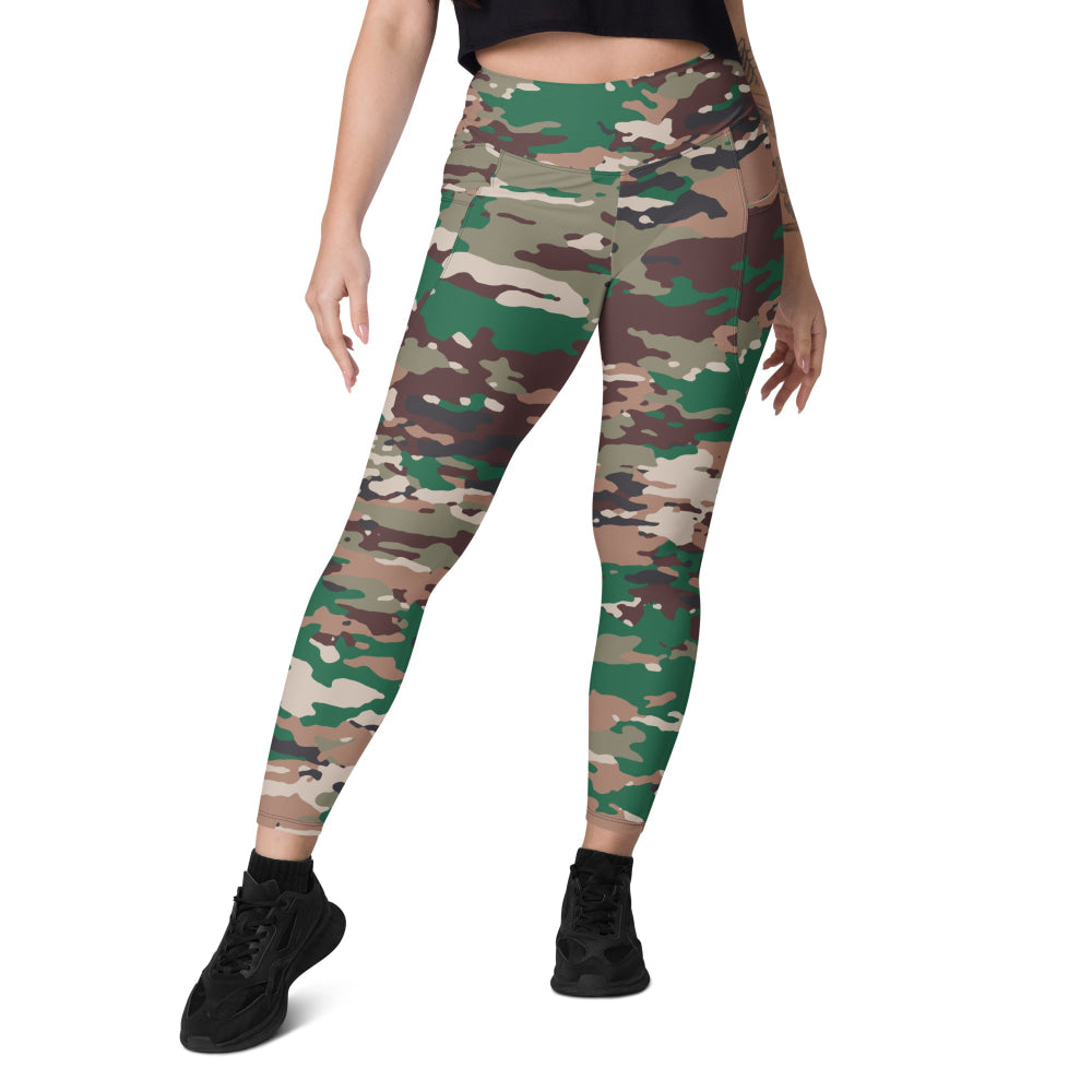 Indonesian INDOCAM Multi CAMO Leggings with pockets - Womens With Pockets