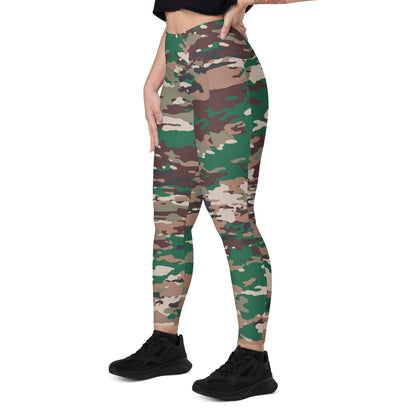 Indonesian INDOCAM Multi CAMO Leggings with pockets - Womens With Pockets