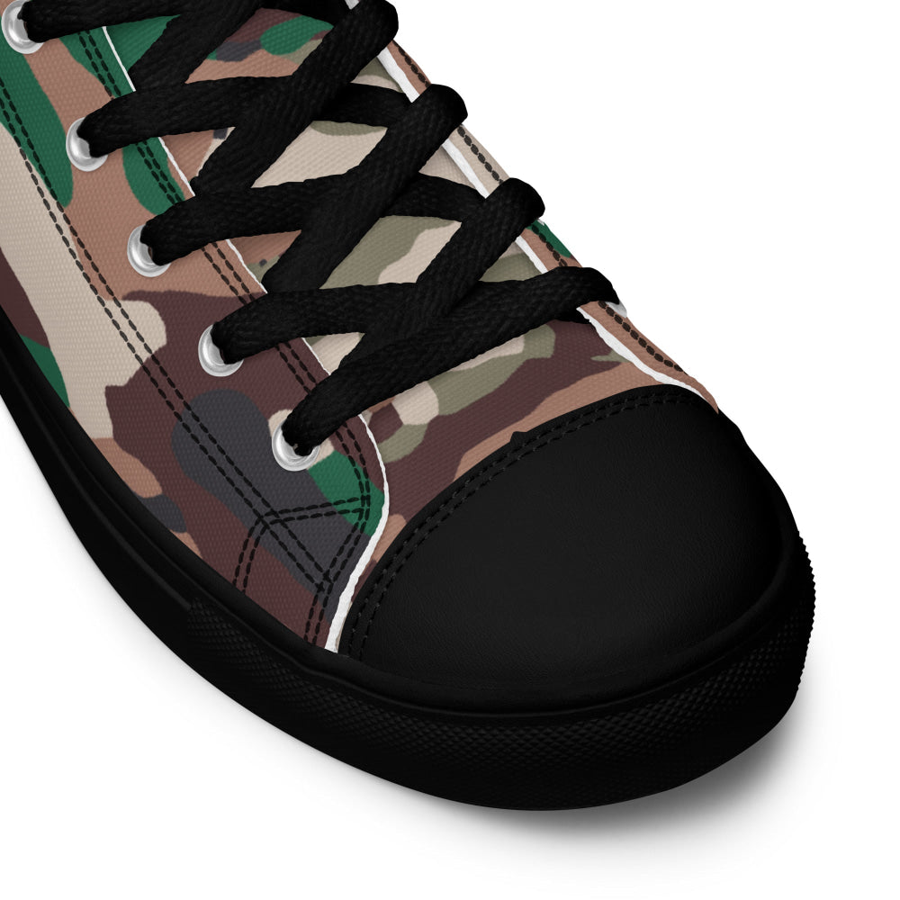 Indonesian INDOCAM Multi CAMO Men’s high top canvas shoes - Mens High Top Canvas Shoes