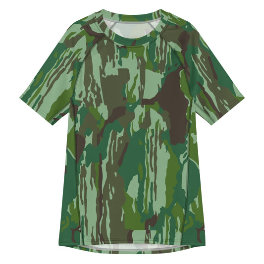 Indonesian KOPASGAT 1969 CAMO Mens Short-Sleeve Rash Guard - 2XS - Short-sleeve Guards