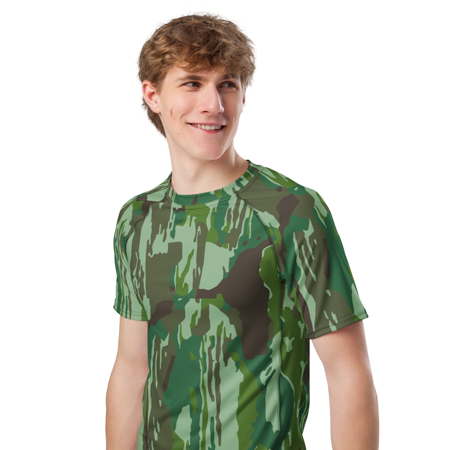 Indonesian KOPASGAT 1969 CAMO Mens Short-Sleeve Rash Guard