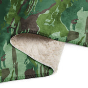 KOPASGAT Vertical Stripe 1969 CAMO Sherpa Blanket