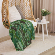 KOPASGAT Vertical Stripe 1969 CAMO Sherpa Blanket