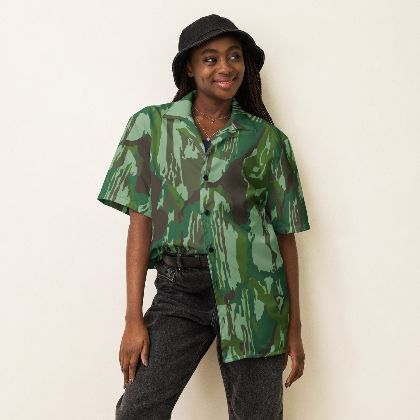 Indonesian KOPASGAT 1969 CAMO Unisex Short-Sleeve Button Shirt