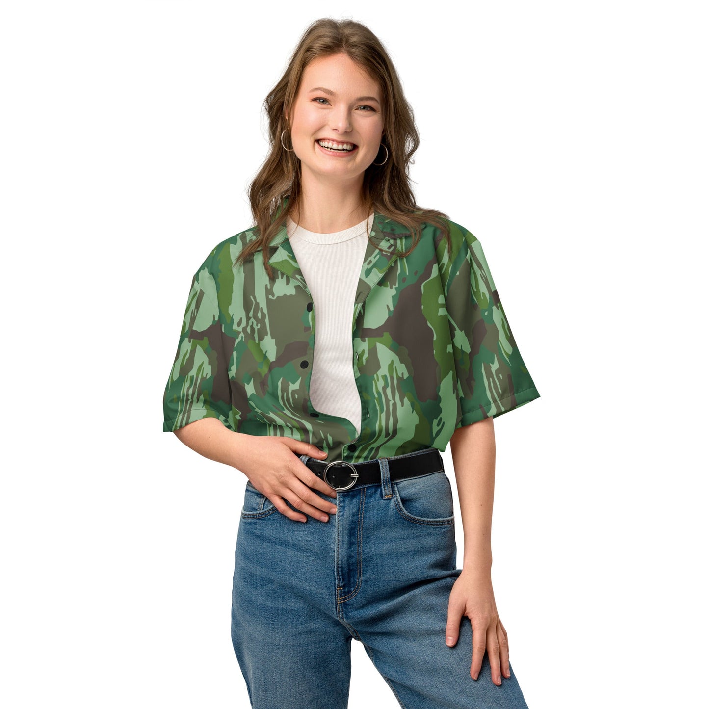 Indonesian KOPASGAT 1969 CAMO Unisex Short-Sleeve Button Shirt