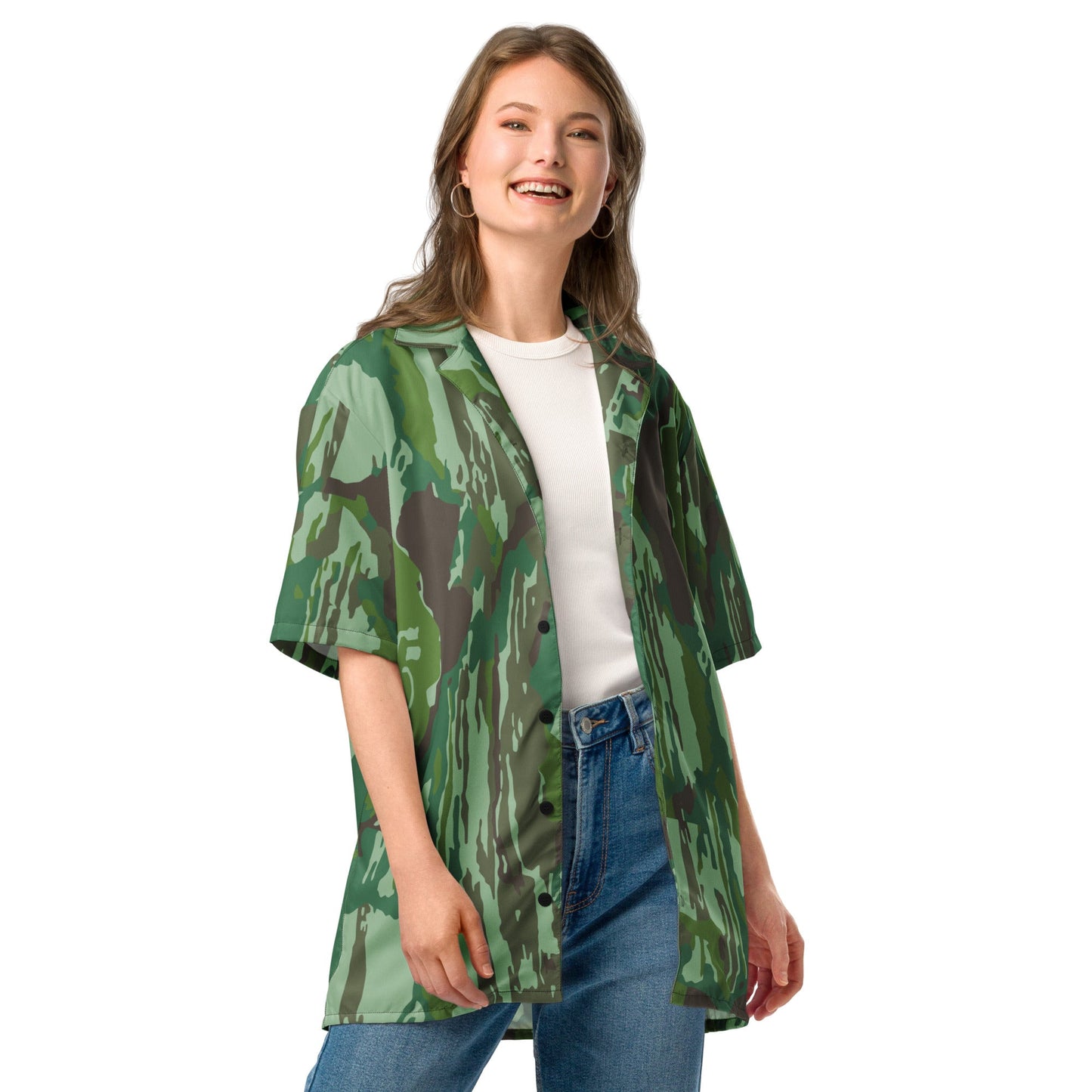 Indonesian KOPASGAT 1969 CAMO Unisex Short-Sleeve Button Shirt