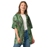 KOPASGAT Vertical Stripe 1969 CAMO Unisex Short-Sleeve Button Shirt