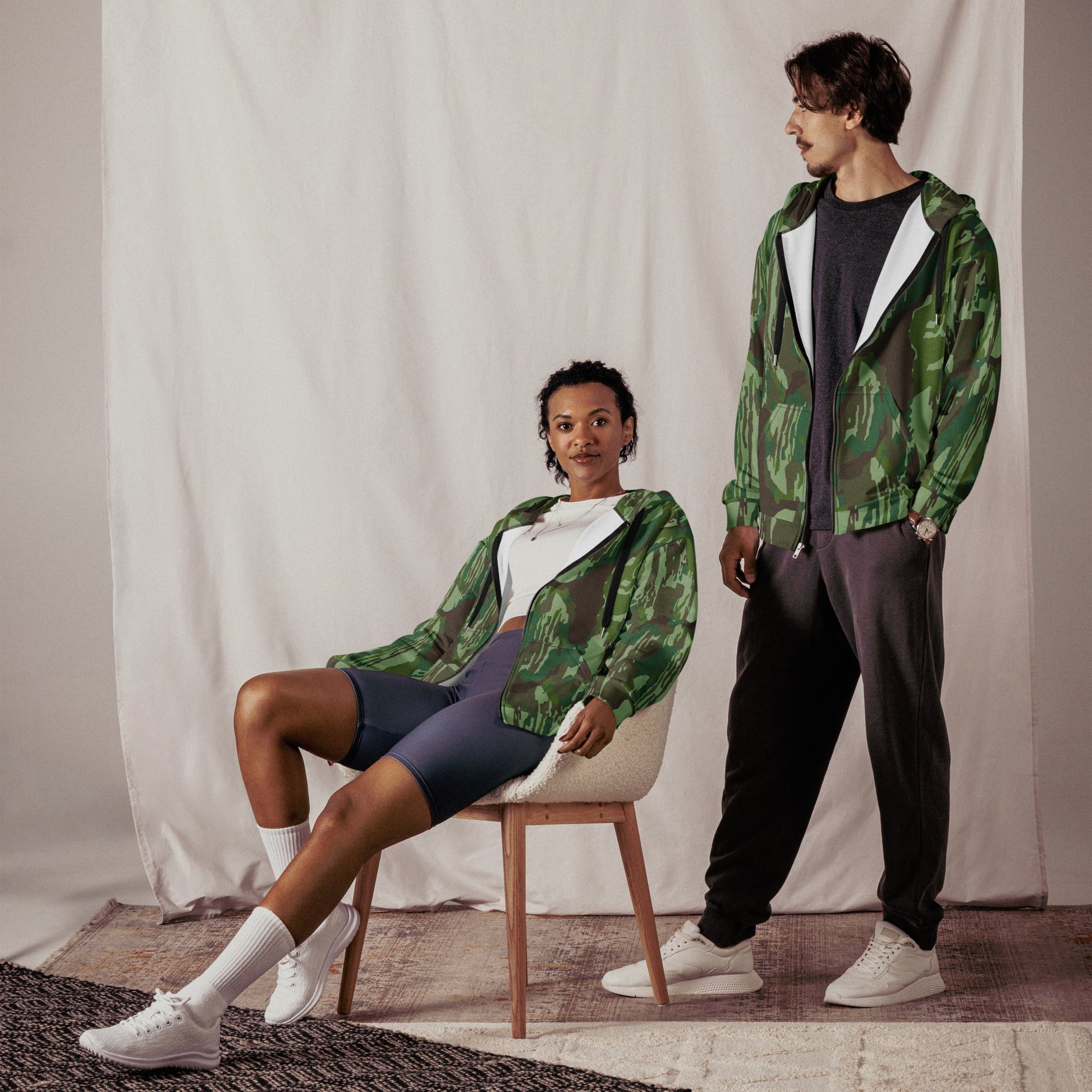 Indonesian KOPASGAT 1969 CAMO Unisex zip hoodie - Zip Hoodies