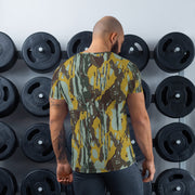 KOPASGAT Vertical Stripe CAMO Mens Athletic T-Shirt - Shirt