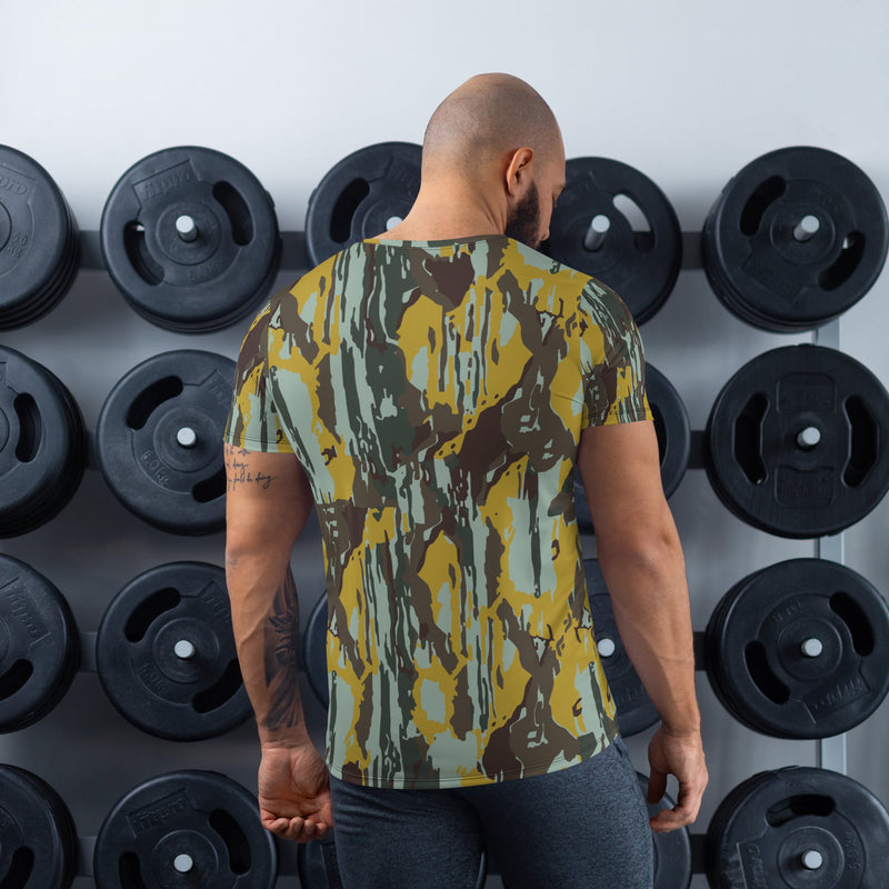 KOPASGAT Vertical Stripe CAMO Mens Athletic T-Shirt - Shirt