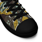 KOPASGAT Vertical Stripe CAMO Mens High-Top Canvas Shoes