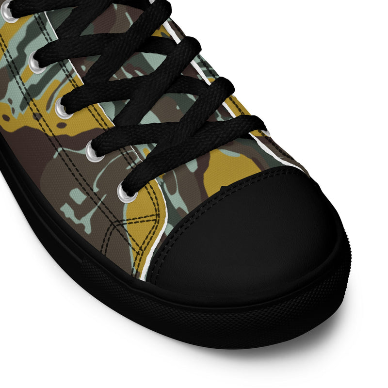 KOPASGAT Vertical Stripe CAMO Mens High-Top Canvas Shoes