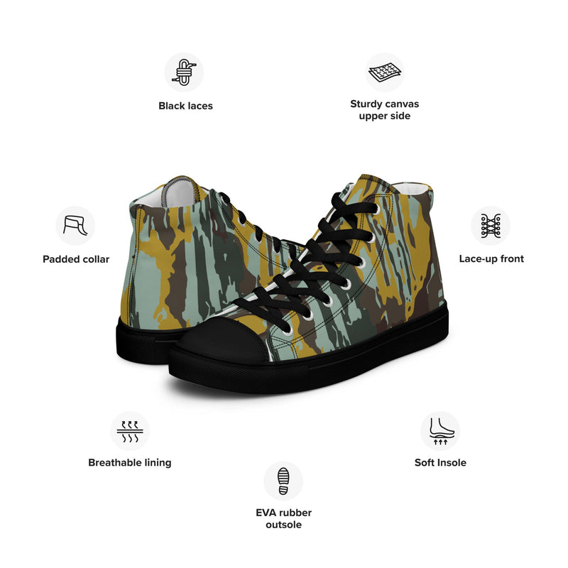 KOPASGAT Vertical Stripe CAMO Mens High-Top Canvas Shoes