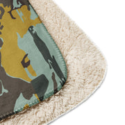KOPASGAT Vertical Stripe CAMO Sherpa Blanket
