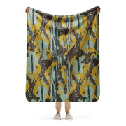 KOPASGAT Vertical Stripe CAMO Sherpa Blanket - 50″×60″