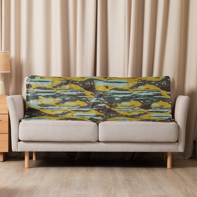 KOPASGAT Vertical Stripe CAMO Sherpa Blanket