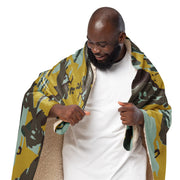 KOPASGAT Vertical Stripe CAMO Sherpa Blanket