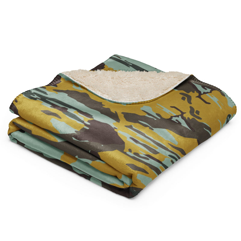 KOPASGAT Vertical Stripe CAMO Sherpa Blanket
