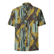 KOPASGAT Vertical Stripe CAMO Unisex Short-Sleeve Button Shirt - Button-Up