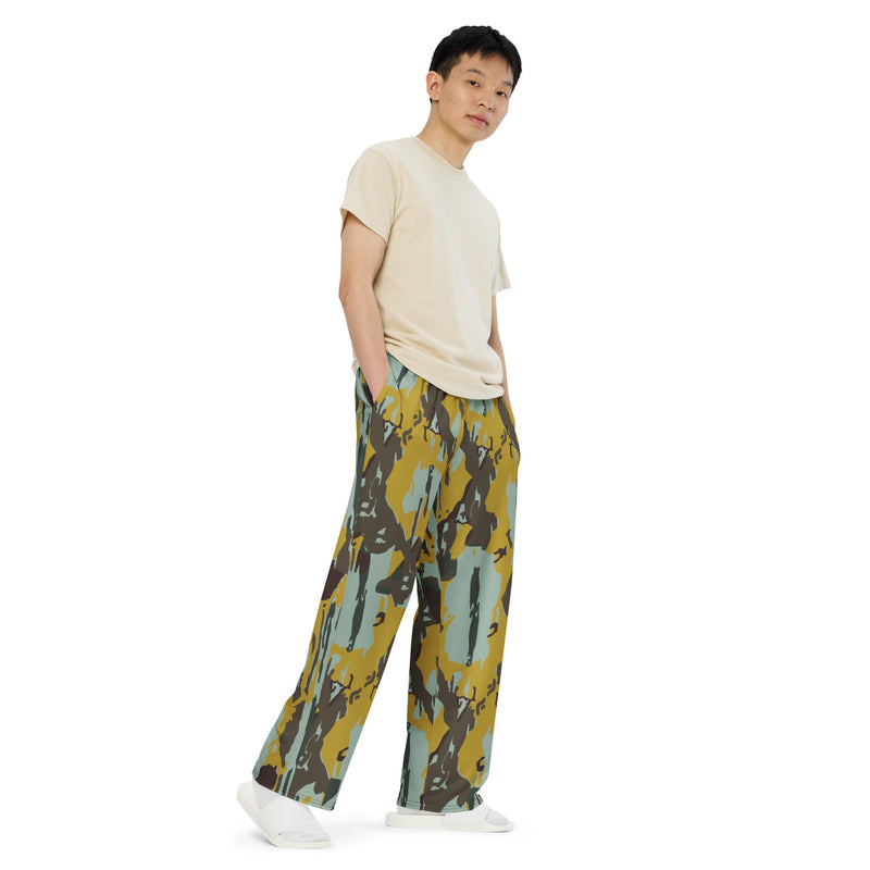 KOPASGAT Vertical Stripe CAMO Unisex Wide-Leg Leisure Pants - Pant