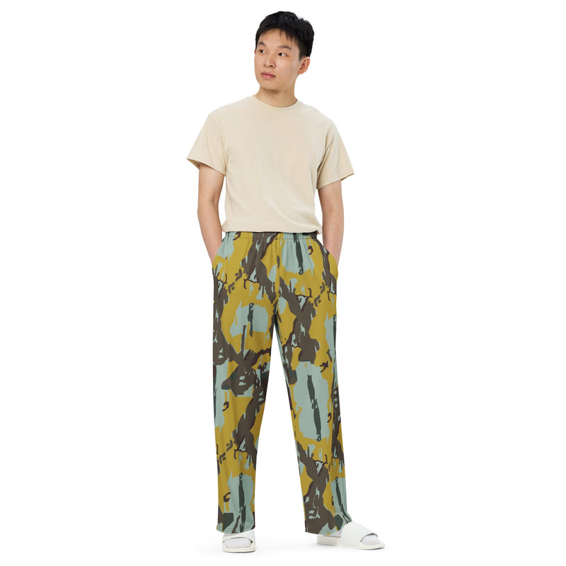 KOPASGAT Vertical Stripe CAMO Unisex Wide-Leg Leisure Pants - Pant