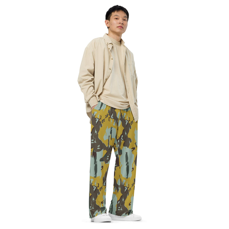 KOPASGAT Vertical Stripe CAMO Unisex Wide-Leg Leisure Pants - Pant