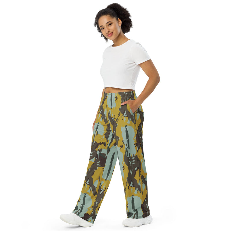 KOPASGAT Vertical Stripe CAMO Unisex Wide-Leg Leisure Pants - Pant