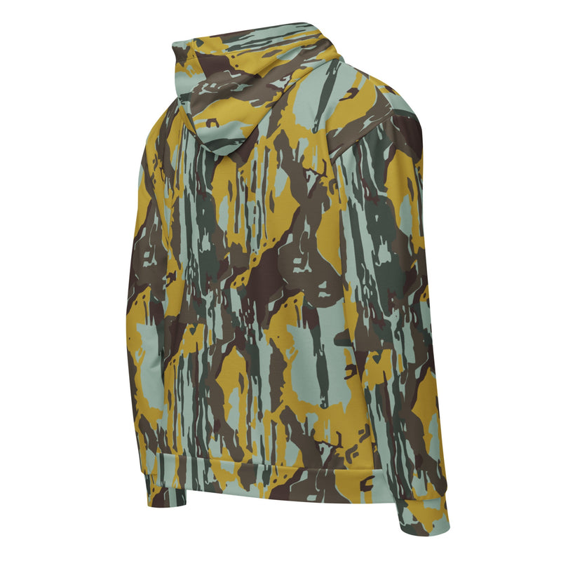 KOPASGAT Vertical Stripe CAMO Unisex Zip Hoodie