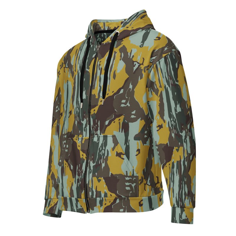 KOPASGAT Vertical Stripe CAMO Unisex Zip Hoodie
