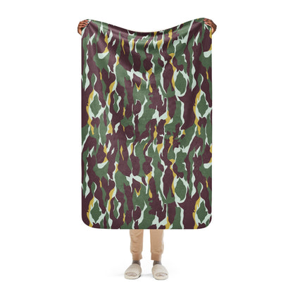 Indonesian National Police Resimen Pelopor CAMO Sherpa blanket - 37″×57″