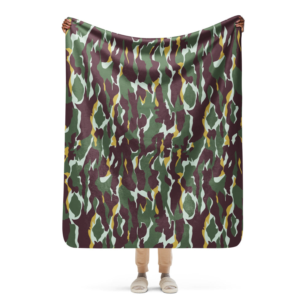 Indonesian National Police Resimen Pelopor CAMO Sherpa blanket - 50″×60″