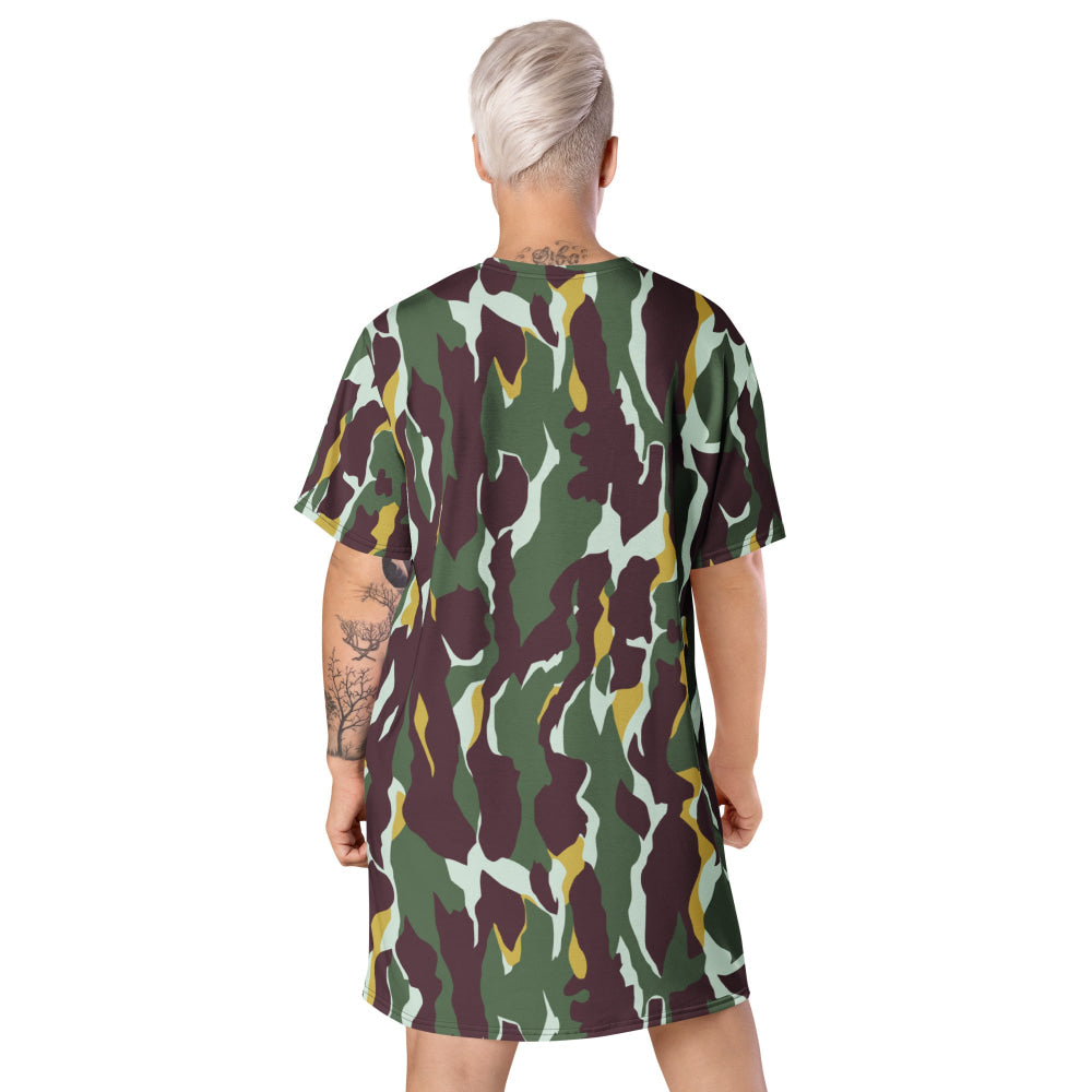 Indonesian National Police Resimen Pelopor CAMO T-shirt dress - Womens T-Shirt Dress