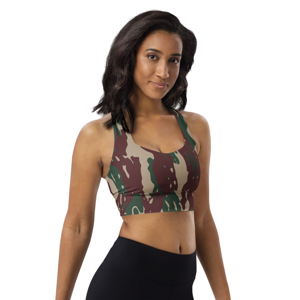 Indonesian Special Forces Loreng Darah Mengalir CAMO Longline sports bra - Womens Sports Bra