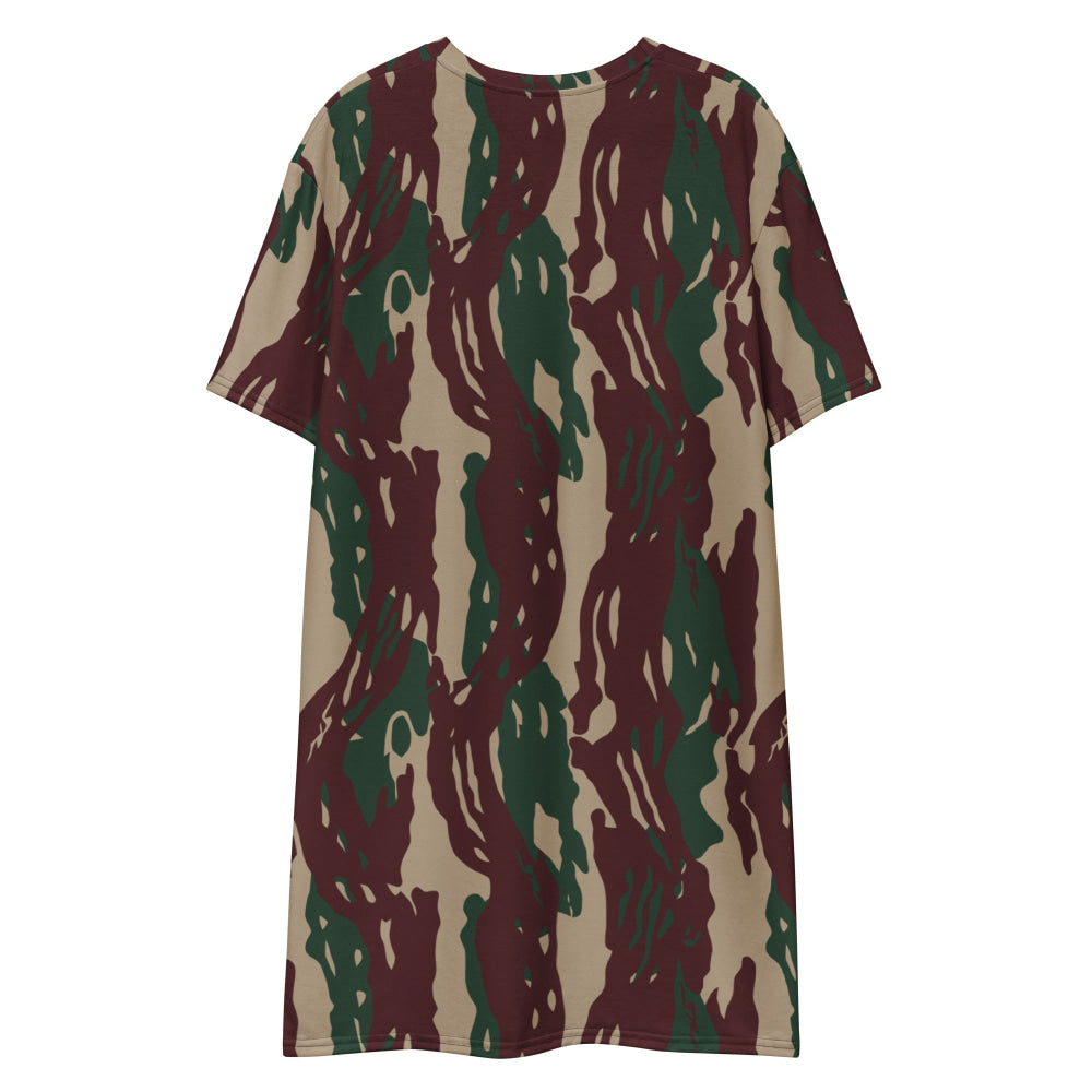 Indonesian Special Forces Loreng Darah Mengalir CAMO T-shirt dress - Womens T-Shirt Dress