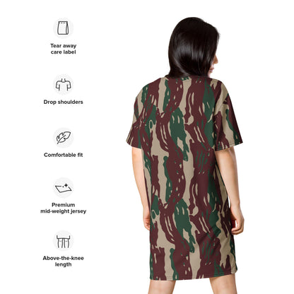 Indonesian Special Forces Loreng Darah Mengalir CAMO T-shirt dress - Womens T-Shirt Dress