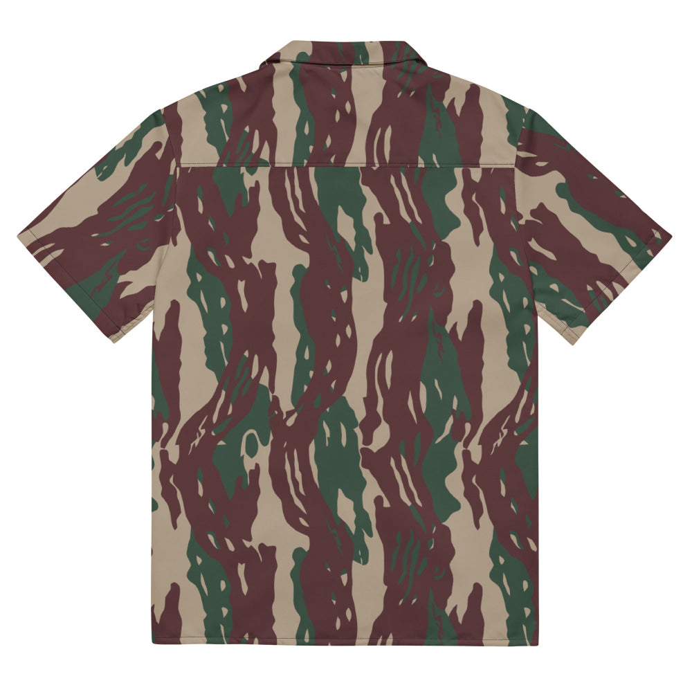 Indonesian Special Forces Loreng Darah Mengalir CAMO Unisex button shirt - Button Shirt