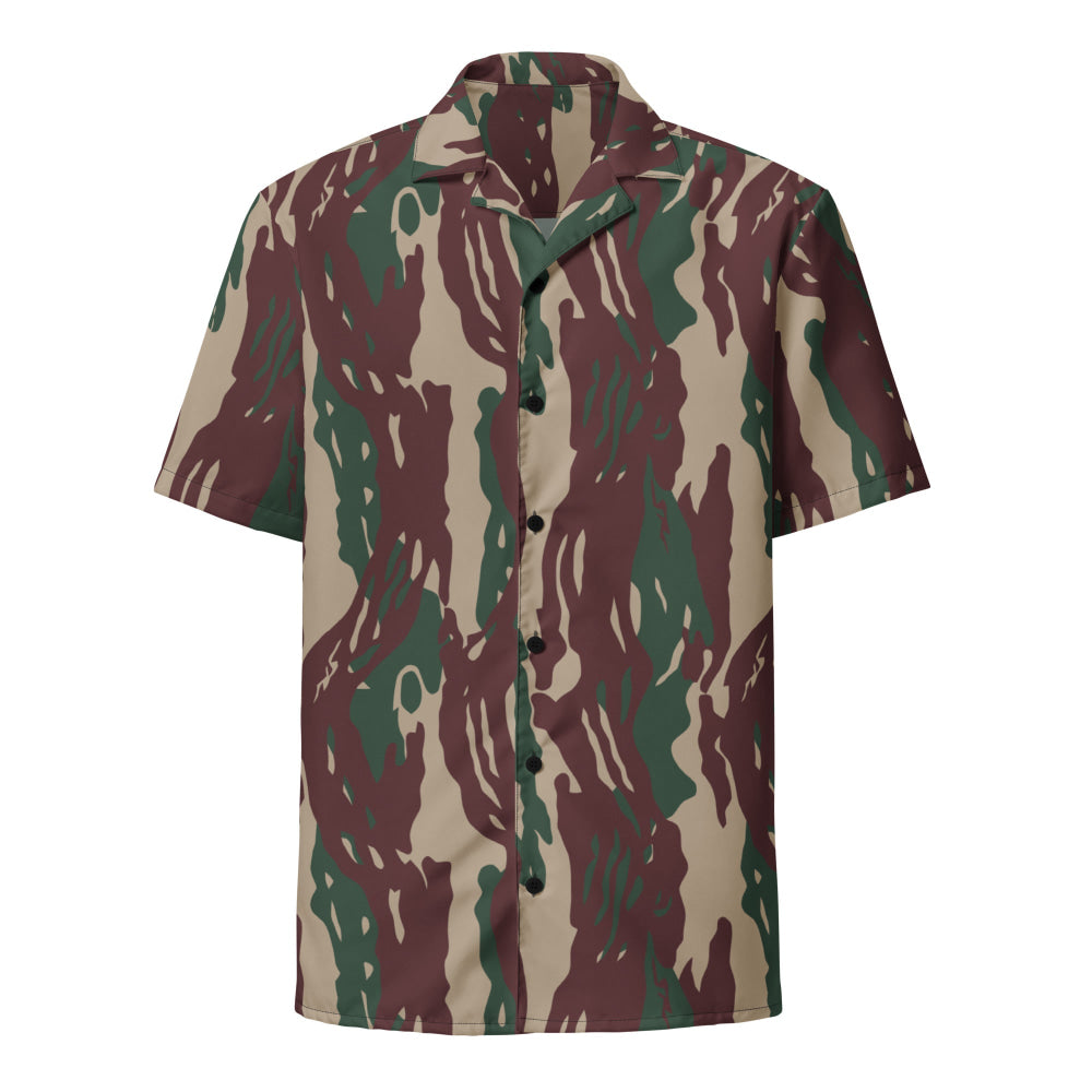 Indonesian Special Forces Loreng Darah Mengalir CAMO Unisex button shirt - Button Shirt