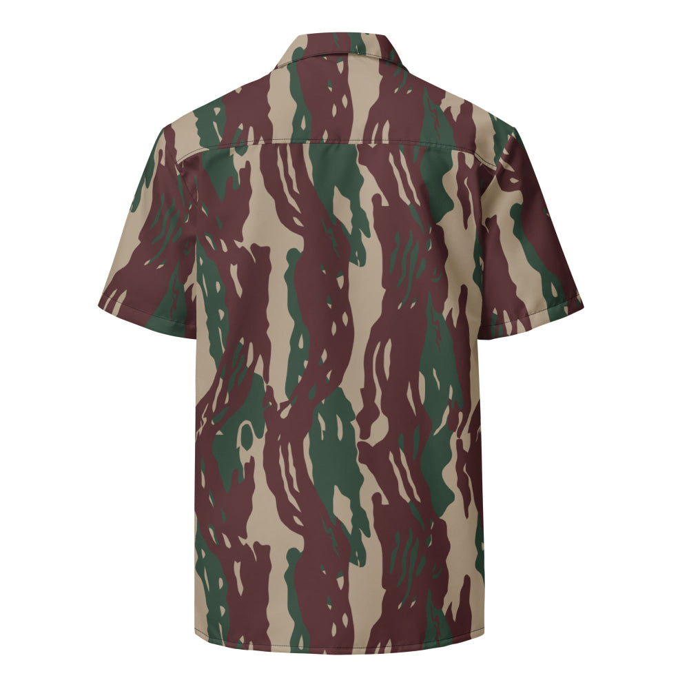 Indonesian Special Forces Loreng Darah Mengalir CAMO Unisex button shirt - Button Shirt