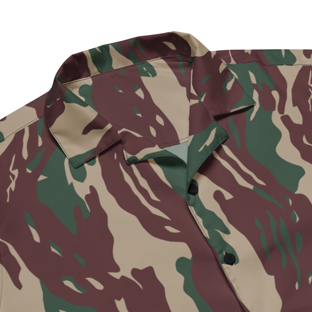 Indonesian Special Forces Loreng Darah Mengalir CAMO Unisex button shirt - Button Shirt