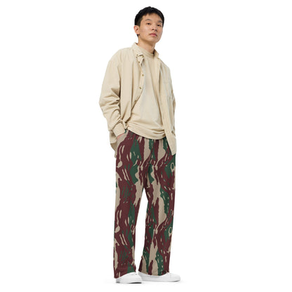 Indonesian Special Forces Loreng Darah Mengalir CAMO unisex wide-leg pants - Unisex Wide-Leg Pants