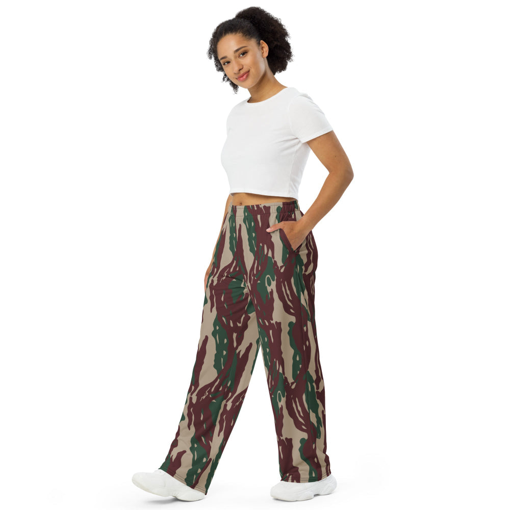 Indonesian Special Forces Loreng Darah Mengalir CAMO unisex wide-leg pants - Unisex Wide-Leg Pants