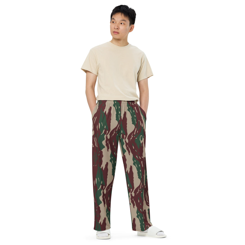 Indonesian Special Forces Loreng Darah Mengalir CAMO unisex wide-leg pants - Unisex Wide-Leg Pants