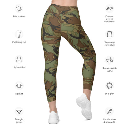 Iranian Arid DPM CAMO Leggings with pockets - Womens With Pockets