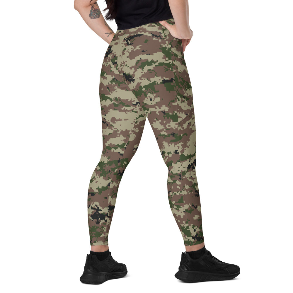 Iranian Basij Digital CAMO Leggings with pockets - 2XS - Womens With Pockets